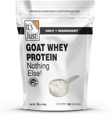 It'S Just! - Goat Whey Protein Concentrate, Made In Usa, Pasture Raised, Whey From Goat Milk, One Ingredient, 16 Ounce