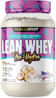 Musclesport Lean Whey Revolution Protein Powder - Whey Protein Isolate - Low Calorie, Low Carb, Low Fat, Incredible Flavors - 25G Protein Per Scoop (2Lb, Dippsadoodles)