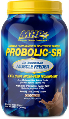 Maximum Human Performance Probolic-Sr Sustained Release Protein Powder, 24G Protein, Bcaas, Glutamine, Arginine, Pre-Workout, Post-Workout, Nighttime Protein, 4Lbs, 52 Servings, Vanilla