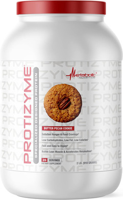 Metabolic Nutrition, Protizyme, 100% Whey Protein Powder, High Protein, Low Carb, Low Fat Whey Protein, Digestive Enzymes, 24 Essential Vitamins And Minerals, 4 Pound, 52 Servings