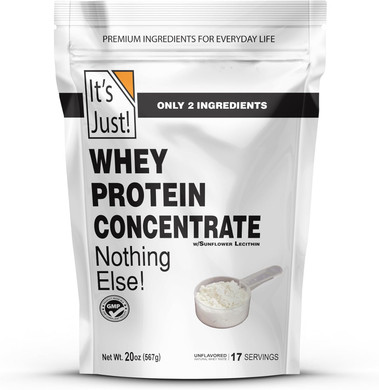 It'S Just! - 100% Whey Protein Concentrate, Made In Usa, Premium Wpc-80, Natural Vanilla Flavor (2.5 Pound, Vanilla)