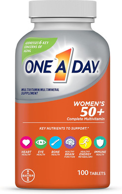 One A Day WomenS 50+ Multivitamins, Supplement With Vitamin A, Vitamin C, Vitamin D, Vitamin E And Zinc For Immune Health Support, Calcium & More , Tablet, 175 Count