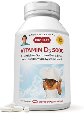 Andrew Lessman Vitamin D3 4000 Iu 180 Capsules - High Potency, Essential For Calcium Absorption, Supports Bone Health, Healthy Muscle Function, Immune System, More. Small Easy To Swallow Capsules