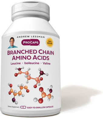 Andrew Lessman Branched Chain Amino Acids 60 Capsules - Pure, Free-Form Essential Bcaa Formula: Leucine, Isoleucine And Valine. Hypoallergenic. Easy-To-Swallow Capsules. No Additives