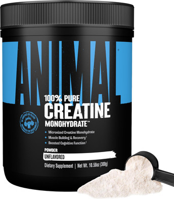 Animal Creatine Monohydrate Powder  Micronized Creatine For Women And Men, Supports Muscle Growth, Strength, Endurance, Recovery And Atp Production, Gym & Workout Supplements - Unflavored, 300G