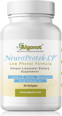 Neuroprotek Low Phenol - 60 Soft Gels Exclusive Patented Combination Of Luteolin And Other Flavinoids In Olive Pomace Oil With Evoo
