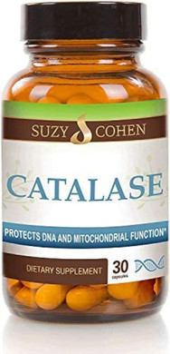 Suzy Cohen Catalase 12,500 Catu Dietary Supplement, Liver Enzyme, Neutralizes Hydrogen Peroxide, Supports Skin, Hair, And Overall Wellness, 30 Delayed-Release Capsules