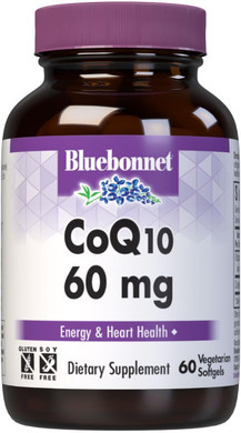 Bluebonnet Coq-10 Vegetarian Softgels, 60 Mg, 60 Count
