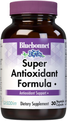 Bluebonnet Super Antioxidant Formula Vegetarian Capsules, 30 Count