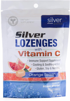 Silver Biotics Colloidal Silver Lozenges | 60 Ppm Ag4O4 Silversol | Immune Support + Throat Soothing Lozenges | Manuka Honey | 21 Count