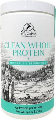 Clean Whole Protein + Minerals & Probiotics | Grass-Fed Goat Milk Protein, Contains Casein And Whey Protein, No Sweeteners, No Flavors | 17 G Protein Per Serving | 13 Servings - 14.1 Oz