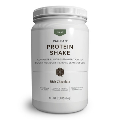 Isagenix Plant-Based Isalean Protein Shake - Energy Powder With Whole-Food Sourced Vitamins - Supports Lean Muscle Growth & Healthy Metabolism - Rich Chocolate, 27.2 Oz (14 Servings)