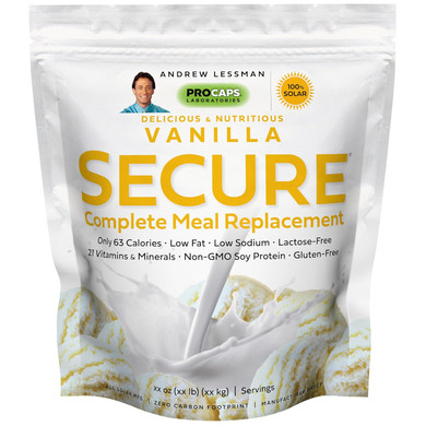 Andrew Lessman Secure Soy Complete Meal Replacement - Piña Colada 60 Servings - Only 65 Calories, 7G Non-Gmo Soy Protein, Vitamins And Minerals, Low-Fat, Nutritious And Delicious, Mixes Instantly