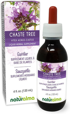 Naturalma Chaste Tree (Vitex Agnus-Castus) Fruit Alcohol-Free Tincture - 6.76 Fl Oz Liquid Extract In Drops - Herbal Supplement - Vegan