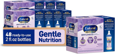 Enfamil Neuropro Gentlease Baby Formula, Infant Formula Nutrition, Brain And Immune Support With Dha, Proven To Reduce Fussiness, Crying, Gas And Spit-Up In 24 Hours, Liquid Bottle, 2 Oz, 48 Total