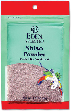 Eden Shiso Leaf Powder, Traditionally Made In Japan, Pickled Beefsteak Leaf, 1.76 Oz