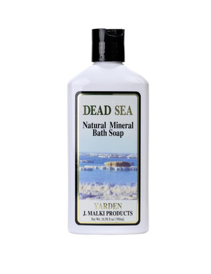 Malki Dead Sea Products Natural Mineral Liquid Bath Soap | Energizing Herbal Body Wash For Sensitive Skin, Moisturizes And Revitalizes With Dead Sea Minerals