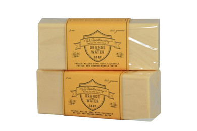 Us Apothecary Triple Milled Soap 9 Ounces - 2 Bars (Orange Flower Water)