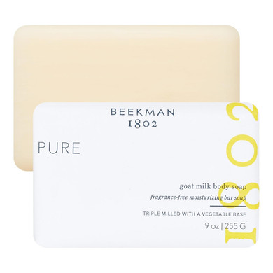 Beekman 1802 Goat Milk Body Soap Bar, Vanilla Absolute - Scented - 9 Oz - Nourishes, Moisturizes & Hydrates - 100% Vegetable Soap With Lactic Acid - Good For Sensitive Skin - Cruelty Free