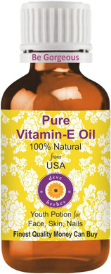 Deve Herbes Vitamin E Oil | Infused | Pure | Non-Sticky | Lightweight | For Facial Care | Men & Women | 30Ml (1 Oz)