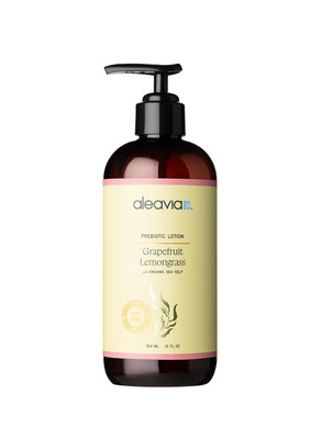 Aleavia Grapefruit Lemongrass Prebiotic Body Lotion  Lightly Scented, All-Natural Moisturizing Body Lotion With Organic Essential Oils  12 Oz