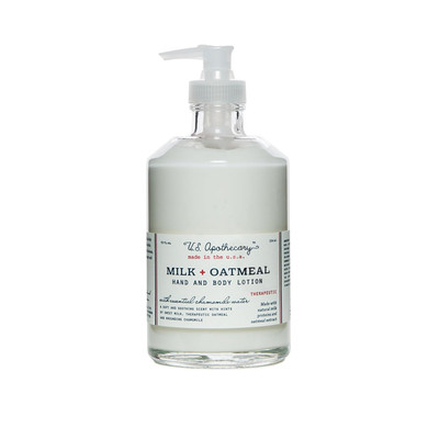 Milk & Oatmeal Hand And Body Lotion, With Oatmeal Extract & Milk Proteins, Shea Butter Lotion For Men & Women, Relieves Dry Skin & Cracked Hands,12 Fl Oz