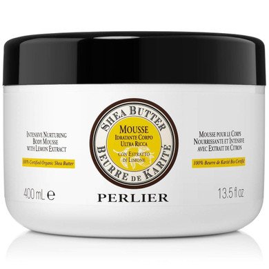 Perlier Intensive Nurturing Shea Butter Body Mousse With Lemon, 13.5 Fl. Oz