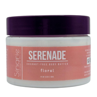 Coconut-Free Body Butter | Luxurious Hydration With Shorea Butter, Evening Primrose Oil, Argan & Moringa Oil | Non-Greasy, Natural Ingredients | For Sensitive Skin (5.3 Oz., Serenade)