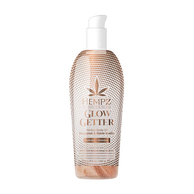 Hempz Glow Getter, Hydrating Body Oil With Shimmer 6.76 Oz