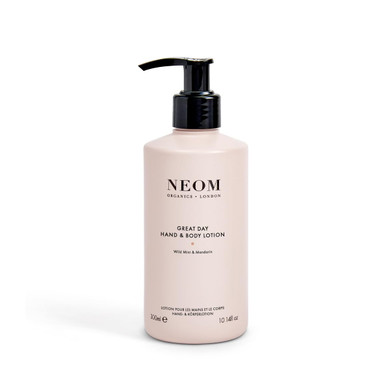 Neom  Great Day Hand & Body Lotion, 300Ml | Wild Mint & Mandarin | Nourish And Soften, Zesty Fragrance