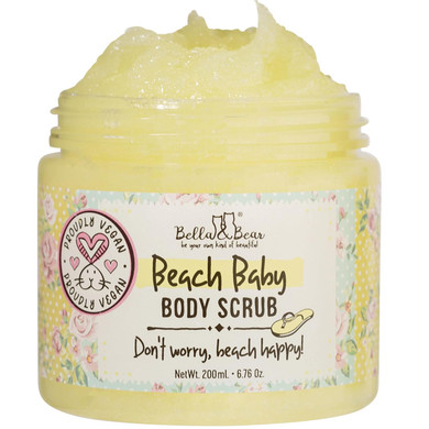 Bella & Bear Exfoliating Body Scrub  Vegan & Cruelty-Free Moisturizing Polish For Smooth, Radiant Skin