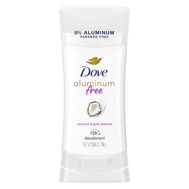 Dove 0% Aluminum Deodorant Stick Non Irritating For Underarm Care Lavender And Vanilla Kindest Aluminum Free 2.6 Oz
