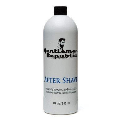 Gentlemen Republic After Shave - Refreshing And Hydrating Formula With Irritation Protection - Soothe, Cool And Moisturize - 100% Alcohol-Free Aftershave For Men - Made In The Usa, 32Oz