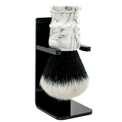 Parker Arctic Storm Ultra-Soft Synthetic Shaving Brush With Stand  26 Mm Tuxedo Knot For Rich Lather And Luxurious Everyday Shaving