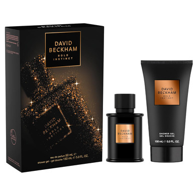 David Beckham Bold Instinct Eau De Parfum + Shower Gel Gift Set, Notes Of Laurel Leaf, Warm Nutmeg, And Smokey Wood, Men'S Fragrance, Long Lasting, Everyday Fragrance