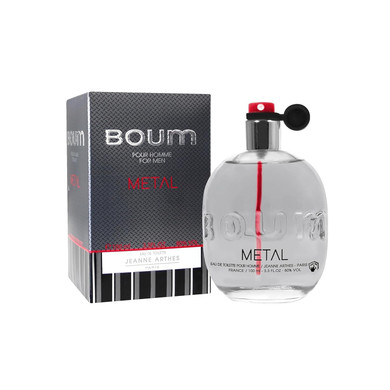 Boum Metal Eau De Toilette - Spray Perfume For Men - Woody Scent - Notes Of Pink Pepper, Violet - Made In France - 3.38 Fl.Oz