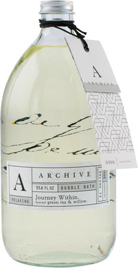 Archive Journey Within Bubble Bath For Adults, 33.8 Fl. Oz.  Green Tea & Willow Fragrance  Blend Of Natural Oils, Refine Bath Bubbles For Women Or Men, Adult Bubble Bath