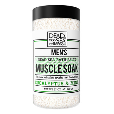 Dead Sea Collection Bath Salts For Men With Citrus Oil - Muscle Recovery Bath Soak  Mens Pure Dead Sea Salt For Soothing And Relaxing  37 Oz