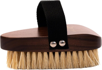 Natural Sisal Walnut Hand Brush - Luxury Body Brush For Dry Brushing And Exfoliation, Durable Walnut Wood And Sisal Brush For Remove Dead Skin Toxins Cellulite