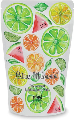 Primal Elements Bubbling Bath Salts, Cirtus Melonmint, 12 Ounce
