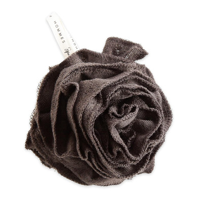 Spa Prive Men'S Bamboo Charcoal Collection, Shower Pouf, Brown (6338)