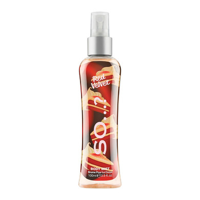 So Red Velvet Body Mist - Fruity, Floral, Vanilla Perfume For Women - 6 Hour Wear Body Spray For Women - Cruelty Free - 3.5 Oz