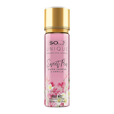 So Unique Sweet Pea Body Mist - Perfect Gifts For Women - Vanilla Perfume With Floral, Fruity Notes And Musk - Ideal Perfume For Women - 5.1 Oz