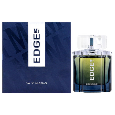 Swiss Arabian Mr Edge - Luxury Products From Dubai - Long Lasting, Addictive Personal Edp Spray Fragrance - Seductive Signature Aroma - 3.4 Oz