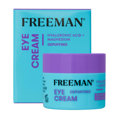 Freeman Eye Cream, Moisturizing Under Eye Cream For Dull & Tired Eyes, Brightens & Depuffs Undereye Skin, Helps Dark Circles, Infused With Magnesium & Hyaluronic Acid, 0.5 Fl.Oz./ 15 Ml Jar