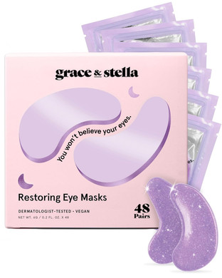 Grace & Stella Caffeine Under Eye Patches - Awakening Eye Patches For Puffy Eyes And Dark Circles - Under Eye Mask Patches With Niacinamide & Hyaluronic Acid - Vegan, Cruelty-Free (Bronze, 6 Pairs)