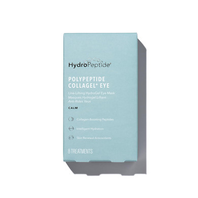 Hydropeptide Polypeptide Collagel Eye Masks, Line-Lifting Hydrogel Under Eye Patch, Firmer Appearance & Hydration & Dark Circles, 8 Treatments