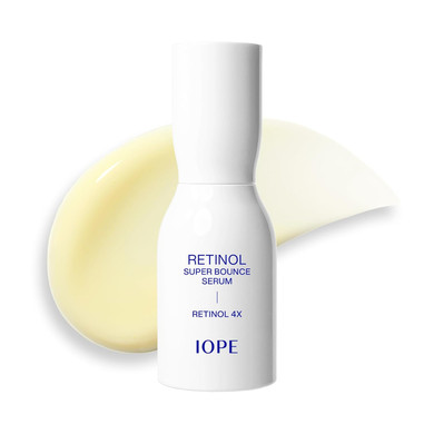Iope Retinol Super Bounce Serum | Korean Retinoid Eye Treatment For Anti-Aging, Beginner Friendly, Reduction In Fine Lines & Wrinkles, Firming And Rejuvenating, Daily Glow Routine, 1.01 Fl Oz
