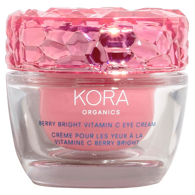 Kora Organics Berry Bright Firming Vitamin C Eye Cream, Hydrate & Strengthen, Certified Organic, Cruelty Free, Refillable, 0.50 Fl Oz