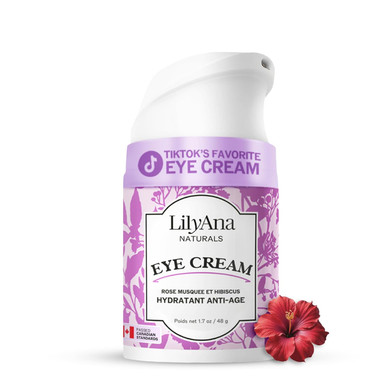 Lilyana Naturals Eye Cream For Dark Circles And Puffiness, Under Eye Cream For Wrinkles And Bags, Anti Aging - Helps Improve Dryness; For Sensitive Skin - 1.7 Oz - Made In Usa